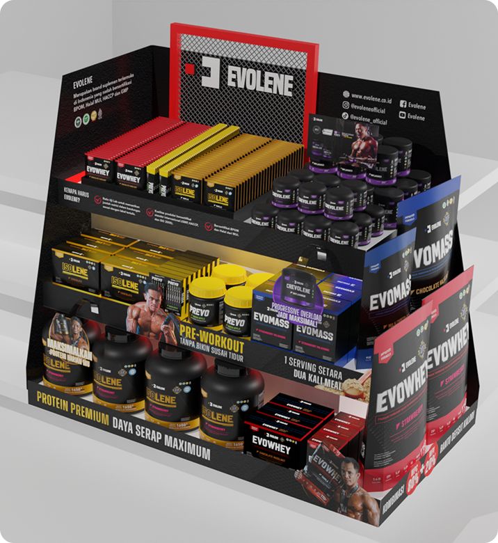 Evolene Floor Display